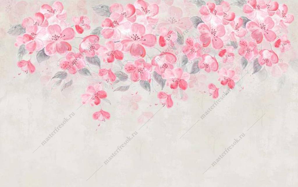 Фотообои Розовые цветы сакуры